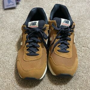 New Balance Brown and Navy Sneakers